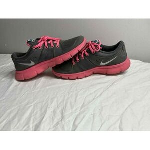 Nike Flex Experience RN Low Gray and pink running shoes size 7